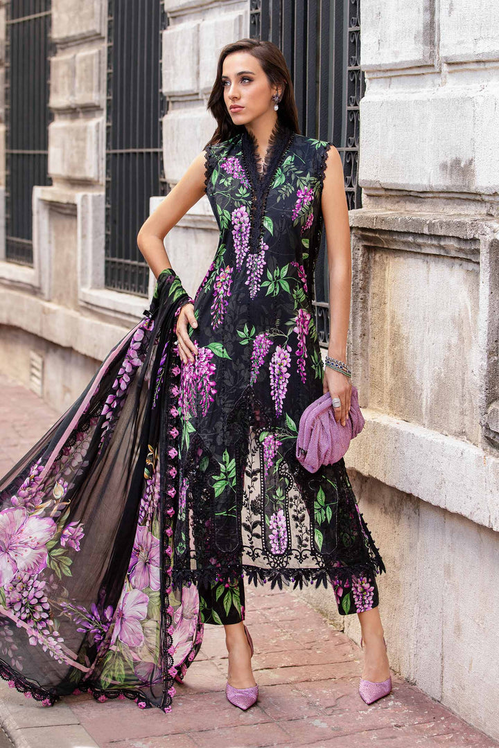 3 Piece Unstitched Printed Cambric Suit | MPT-2301-B M.Prints MPT301B-999-00B