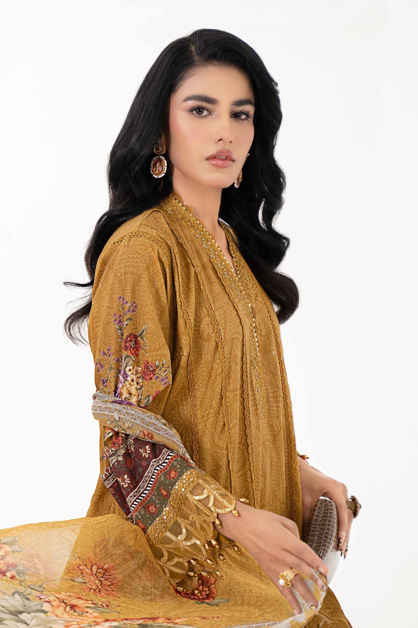 3 Piece Printed Lawn Suit | MPS-2202-A
