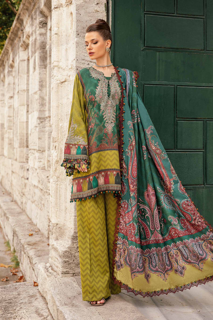 3 Piece Unstitched Printed Linen Suit | MPT-2305-A M.Prints MPT305A-999-00A
