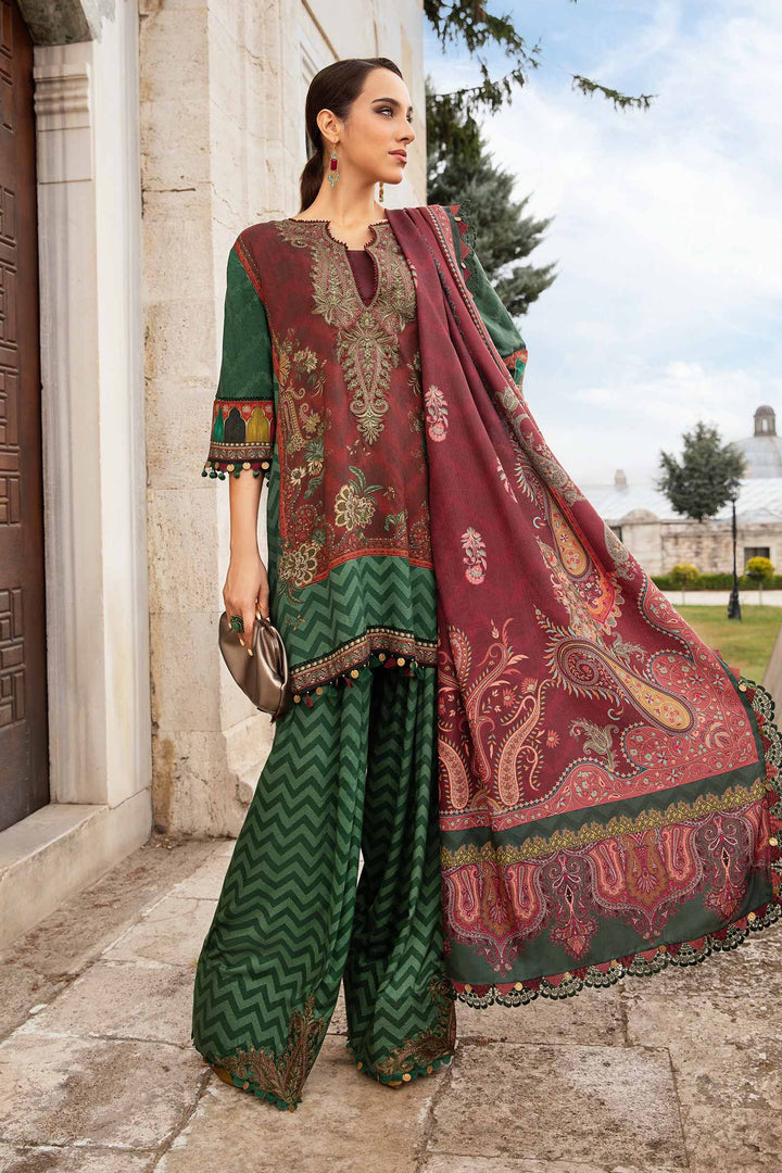 3 Piece Unstitched Printed Linen Suit | MPT-2305-B M.Prints MPT305B-999-00B