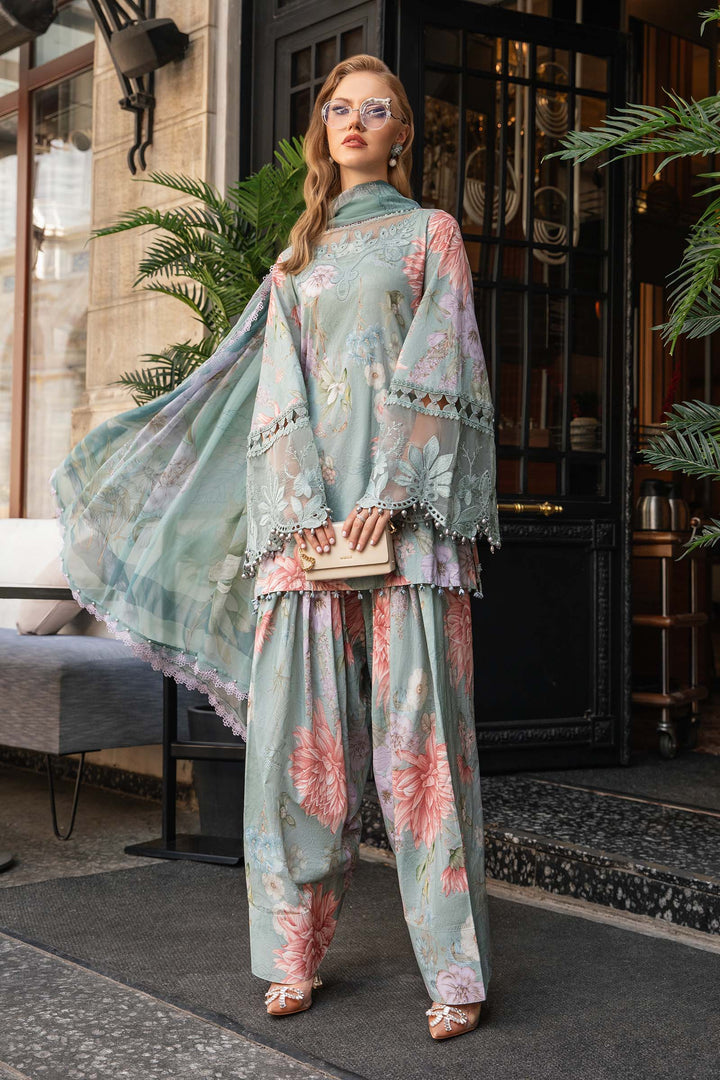 3 Piece Unstitched Printed Cambric Suit | MPT-2306-A M.Prints MPT306A-999-00A