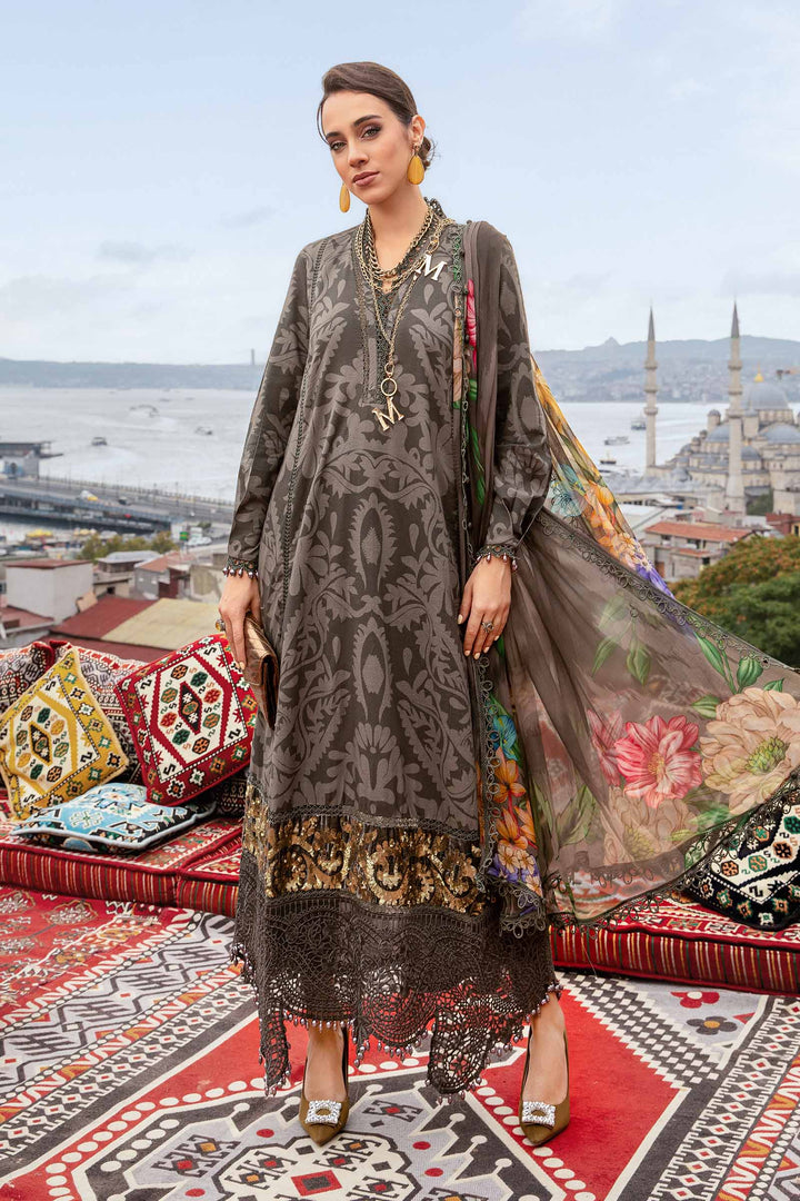 3 Piece Unstitched Printed Cambric Suit | MPT-2307-A M.Prints MPT307A-999-00A