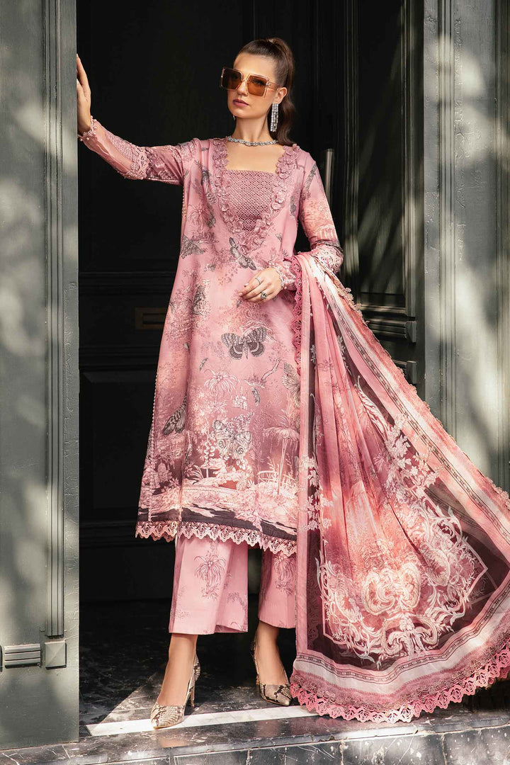 3 Piece Unstitched Printed Cambric Suit | MPT-2308-A M.Prints MPT308A-999-00A