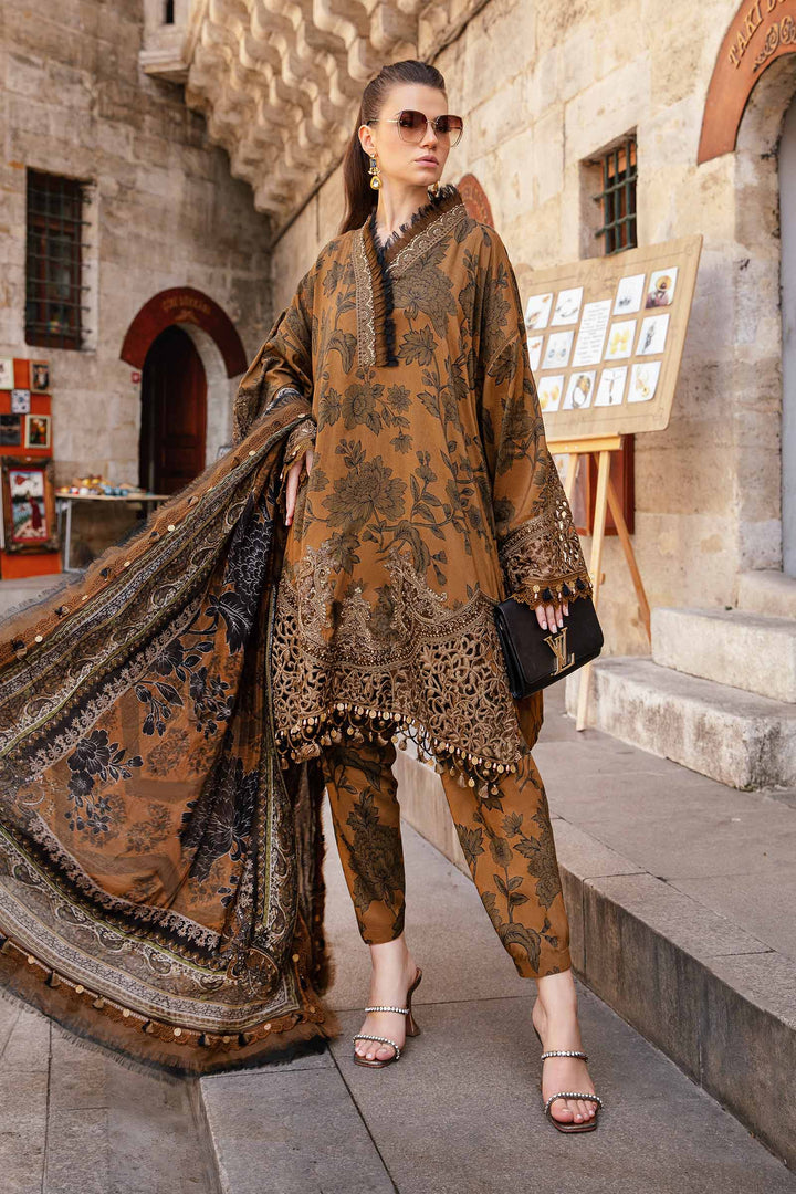 3 Piece Unstitched Printed Cambric Suit | MPT-2309-A M.Prints MPT309A-999-00A