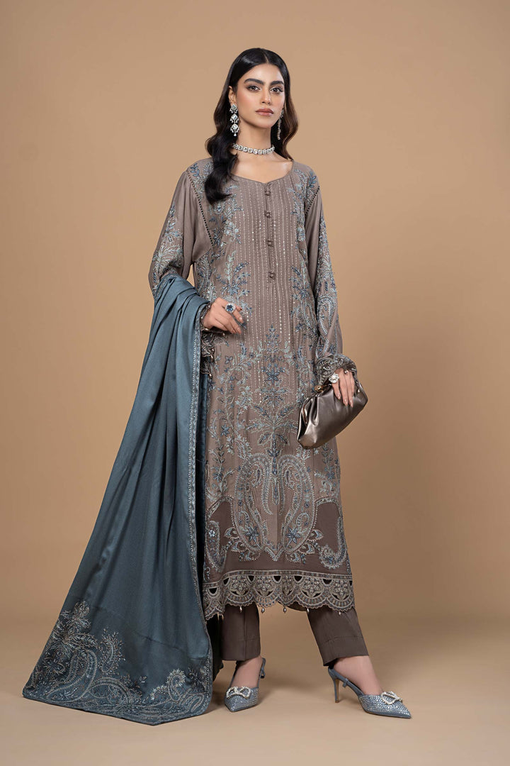 Suit Grey DLS-1104 Stitched Linen DLS1104-SML-GRY
