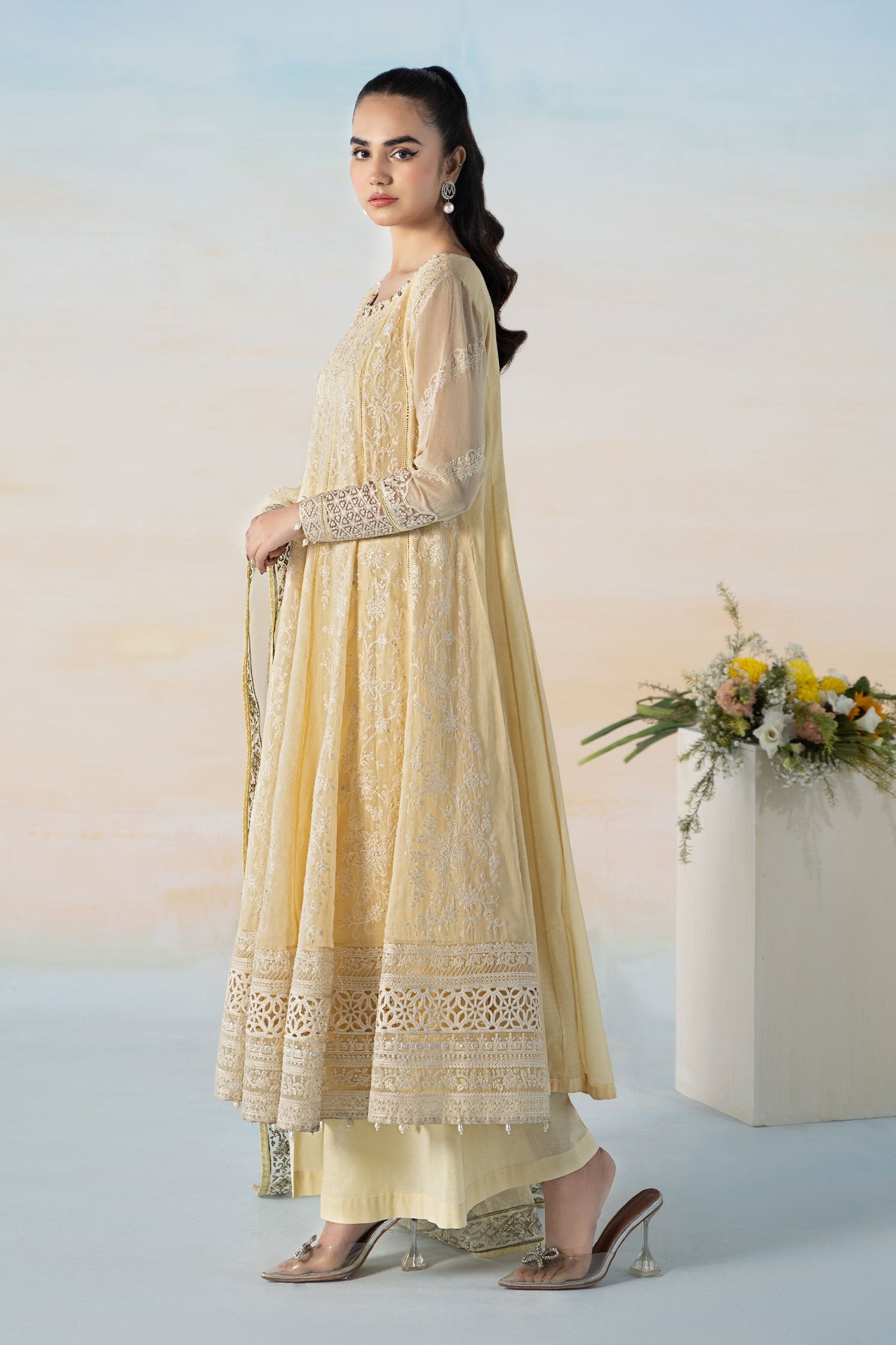 3 Piece Embroidered Lawn Suit | DW-EF24-06