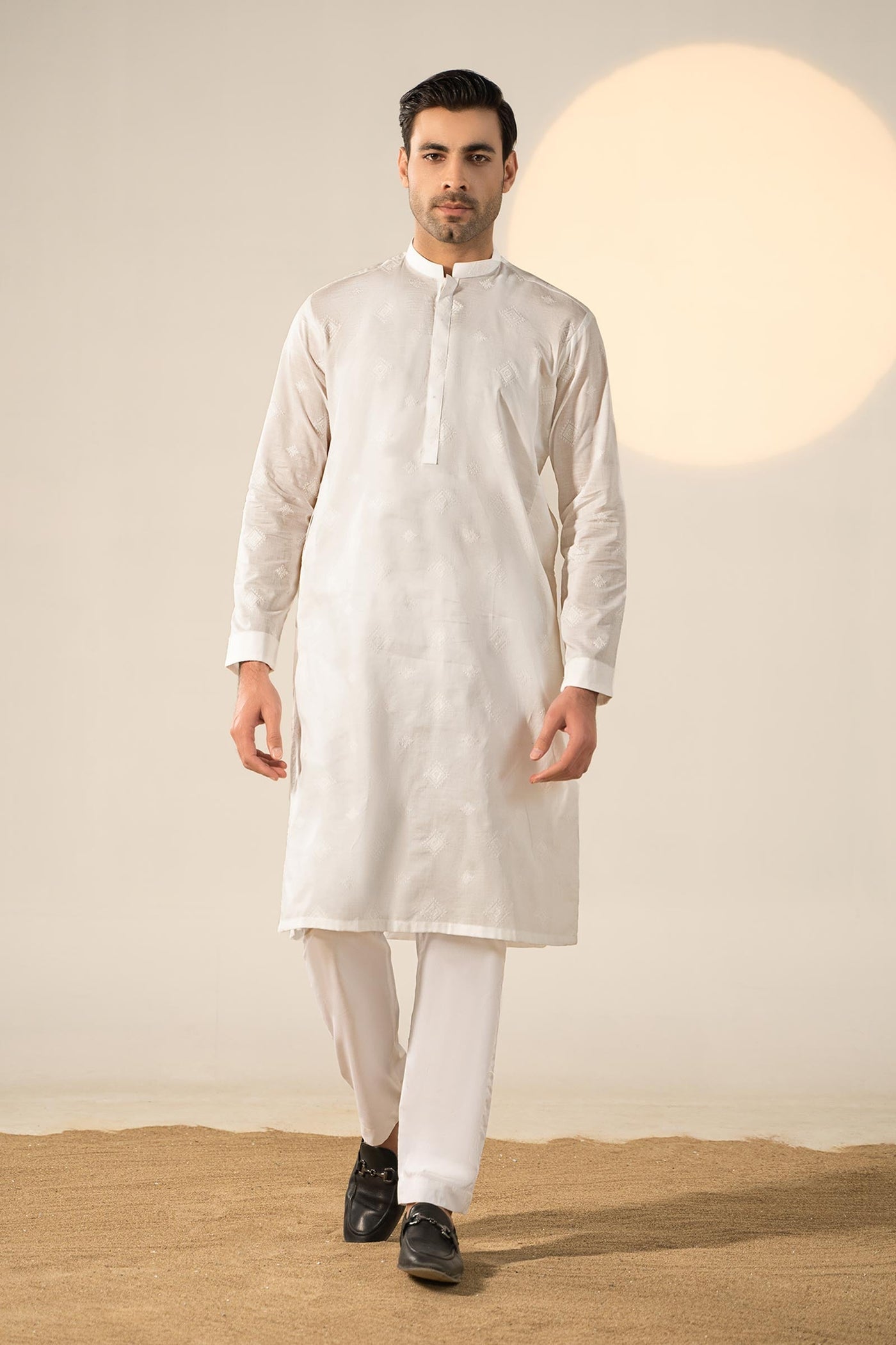 Embroidered Cotton Kurta | GTS-SS24-05
