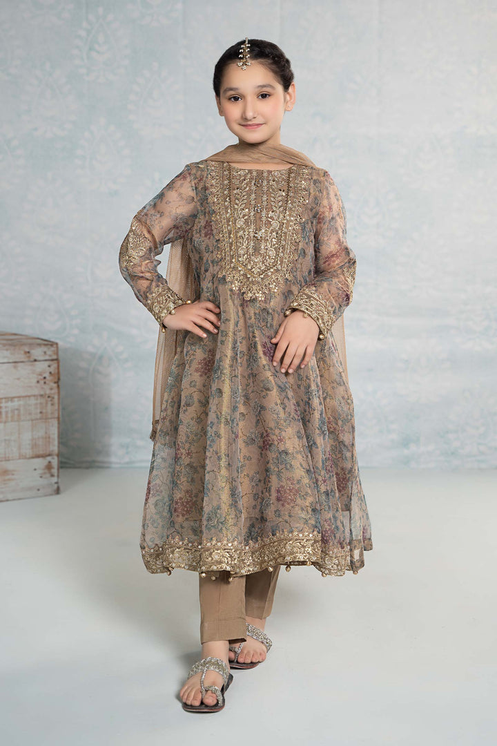 3 Piece Masoori Net Suit | MKD-EF24-35 Mommy & Me MKD2435-023-COF