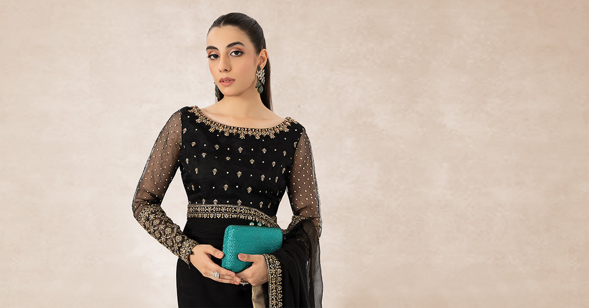 Embroidered Organza Saree | SF-PF24-08